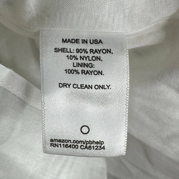 LEBOP Le Bop White Black Polka Dot Retro Mini Dress Georgia Style Women's Medium - Picture 6 of 11